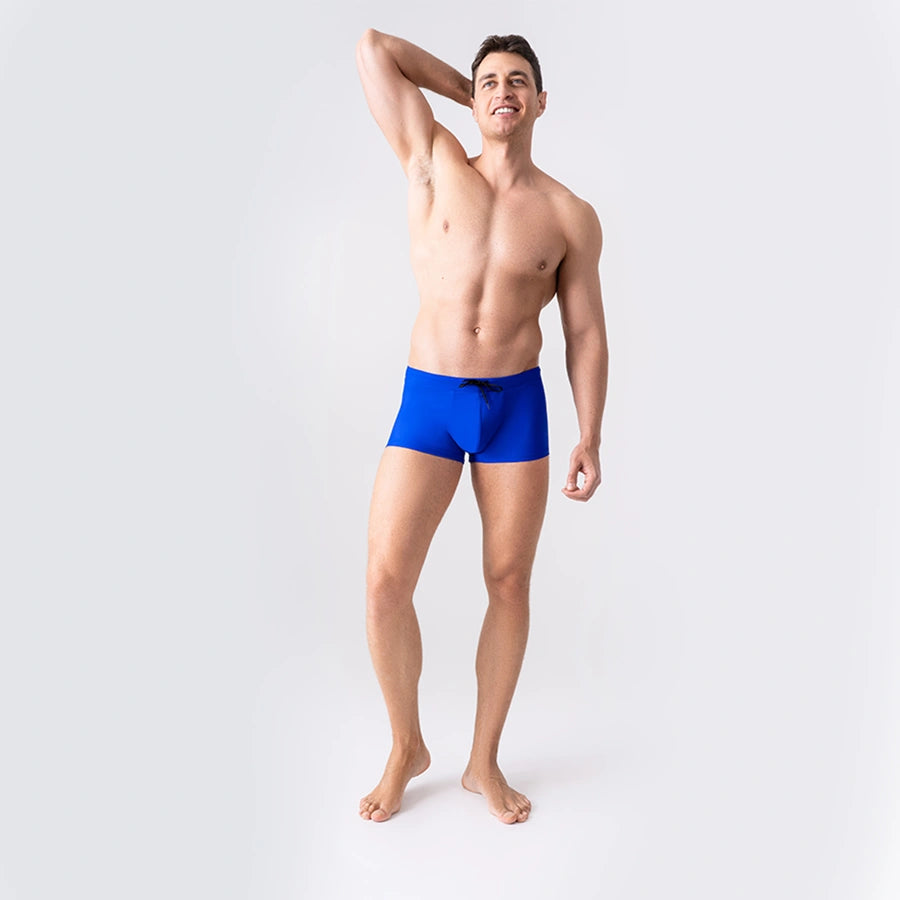 Man’s SET Anatomic Intimate 2.1 Swimming briefs in bold blue, supportive men’s swimwear with anatomical pouch, front view