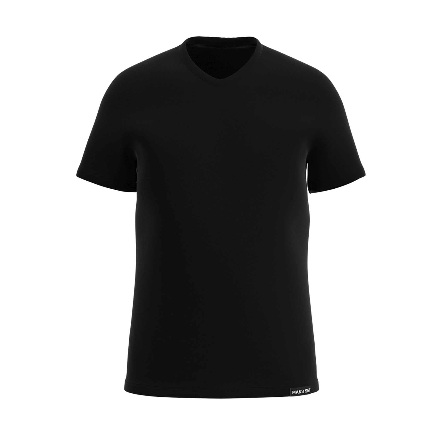 Basic V-neck Plus – Everyday Comfort & Style (4XL–8XL), Black
