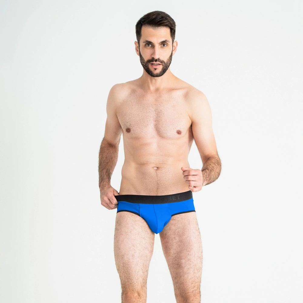 Slip PowerStretch cm Azul Eléctrico con bragueta