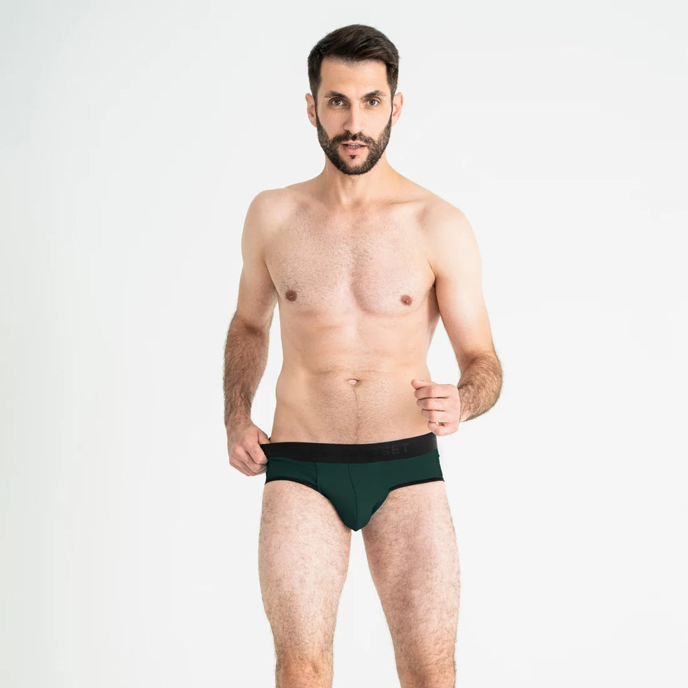 Slip PowerStretch 95 Forest Green con bragueta abierta