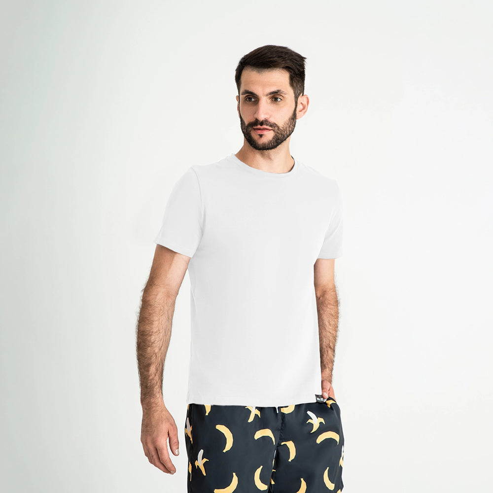Camiseta de cuello redondo Super-soft Blanco