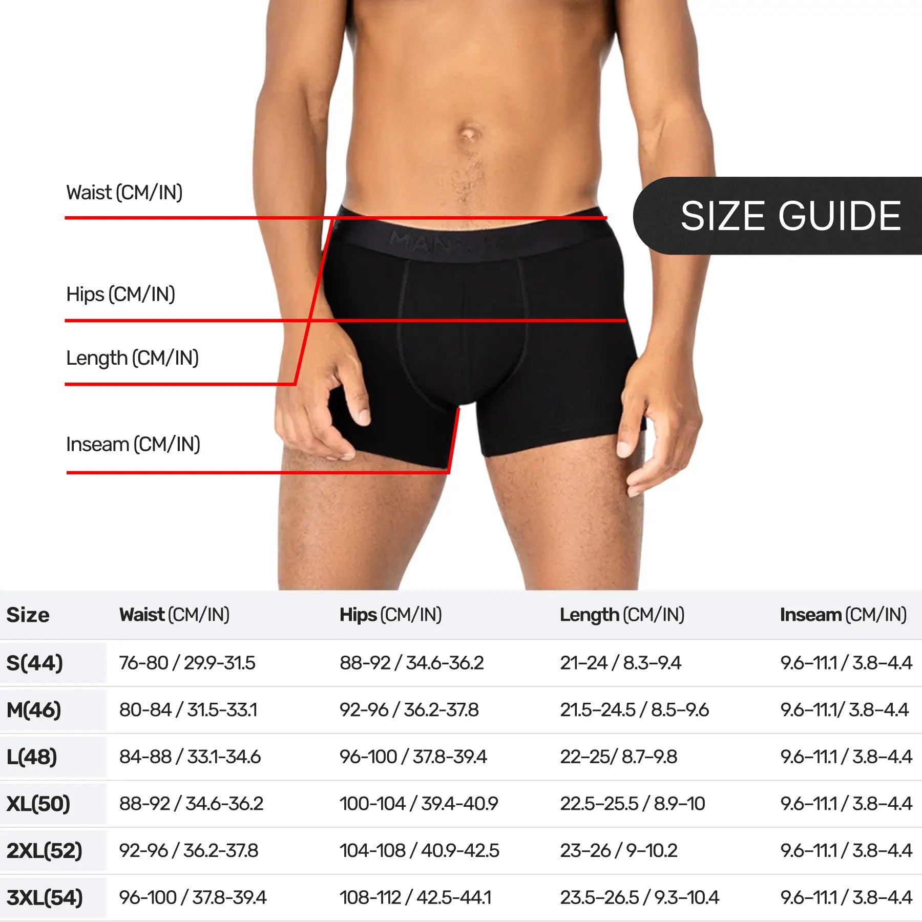 BreezeFlow Micromodal Trunk 4", Black