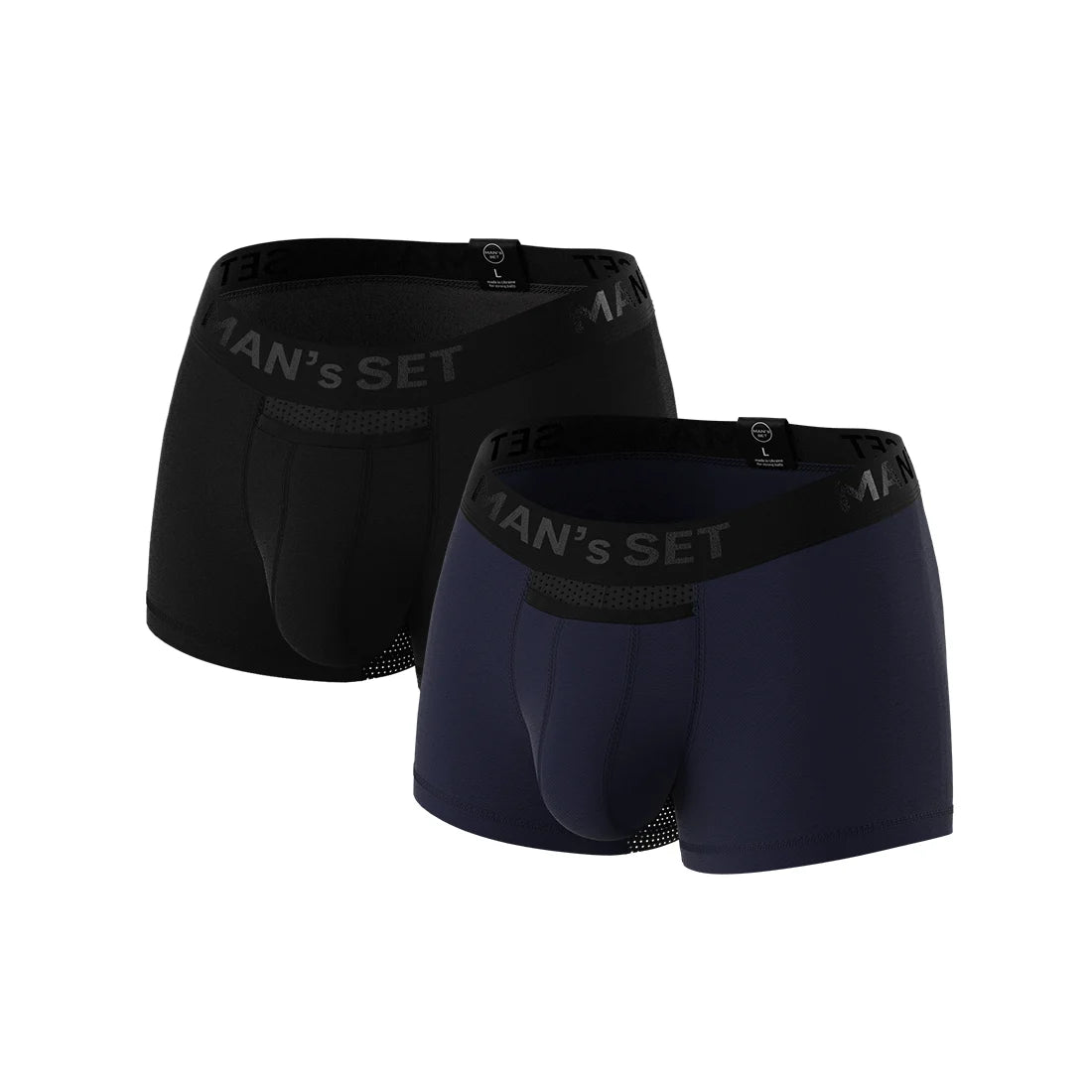 Men's Trunks AirFlow with Anatomical Pouch, 2-Pack, Flat Lay
