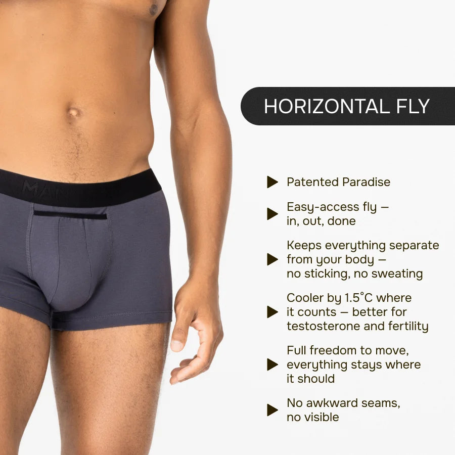 AirFlow Trunk 3.6" Open Fly, Graphite