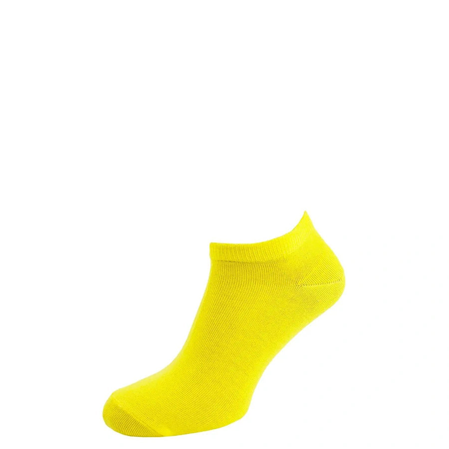 Chaussette basse couleur, jaune