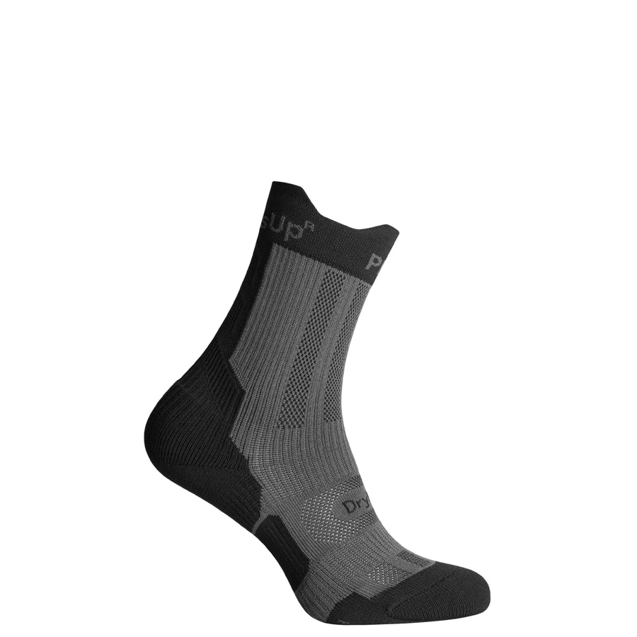 Chaussette intermédiaire Summer ShortDry PRO, noir et gris