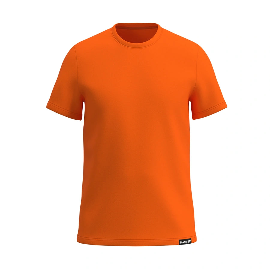 Basic U-neck Plus – Your Ultimate Everyday Essential, Orange