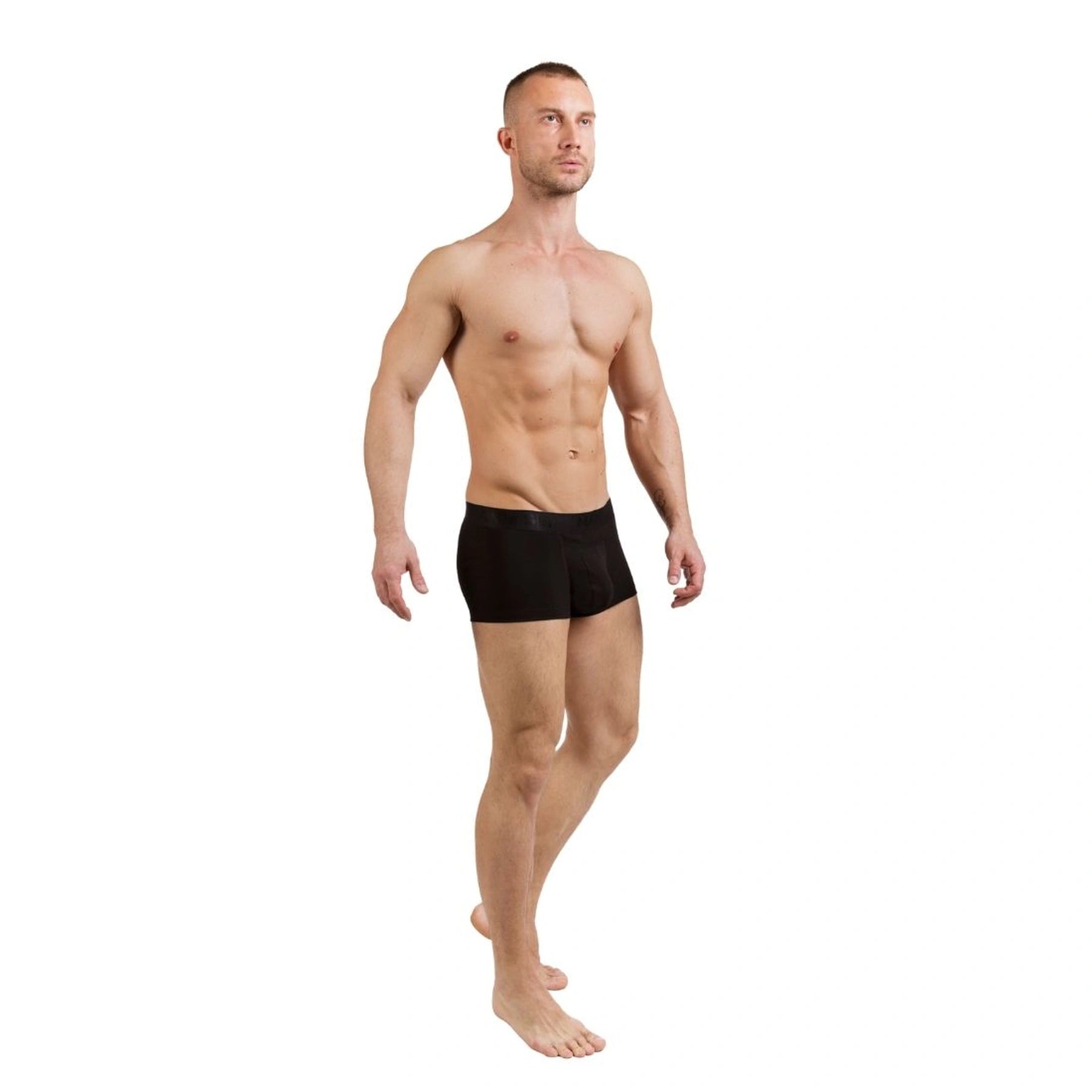 Men’s Trunks UltraSoft with Breathable Cotton in Black, Lifestyle View