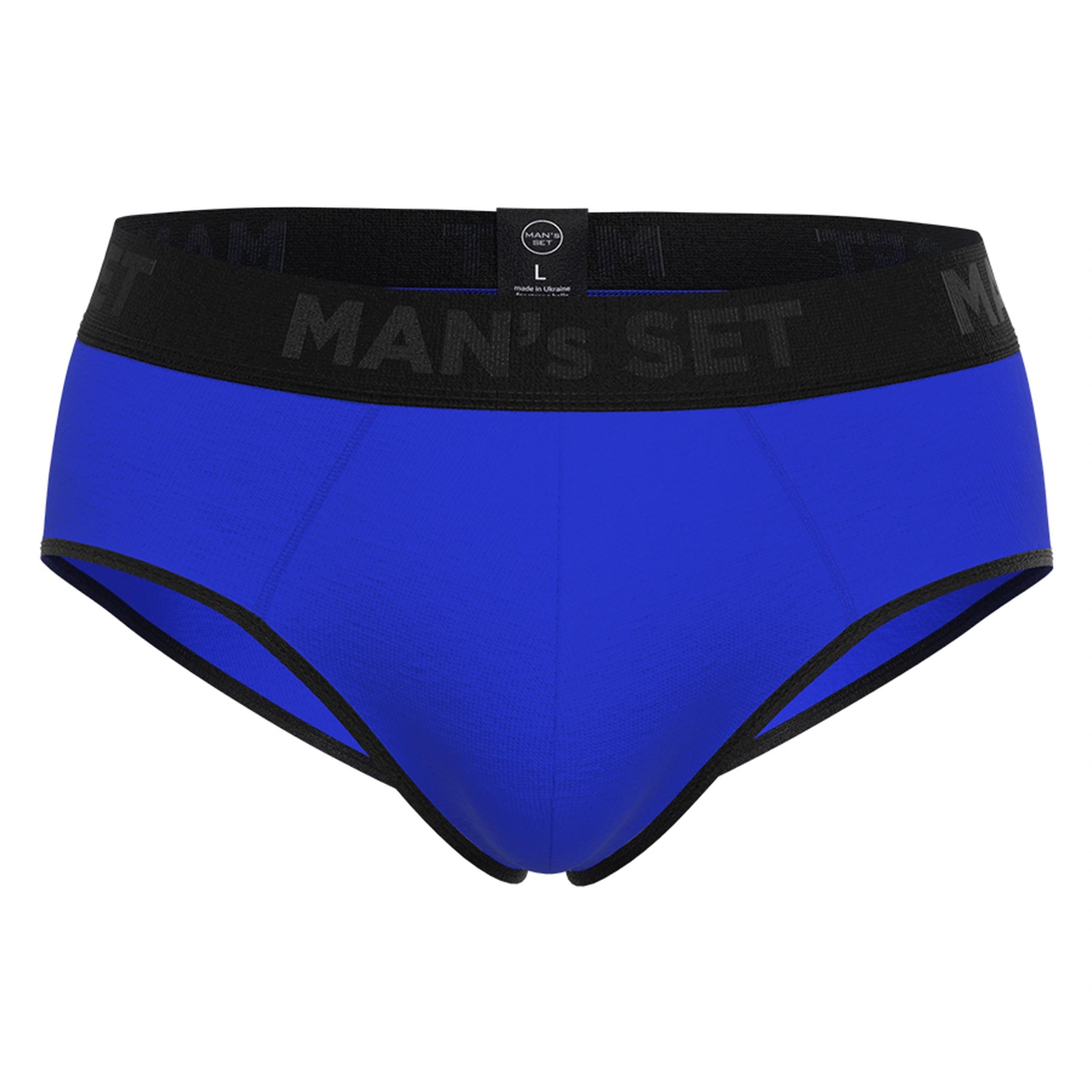 Men's CoolCore Micromodal Brief with no fly in Blue Front View