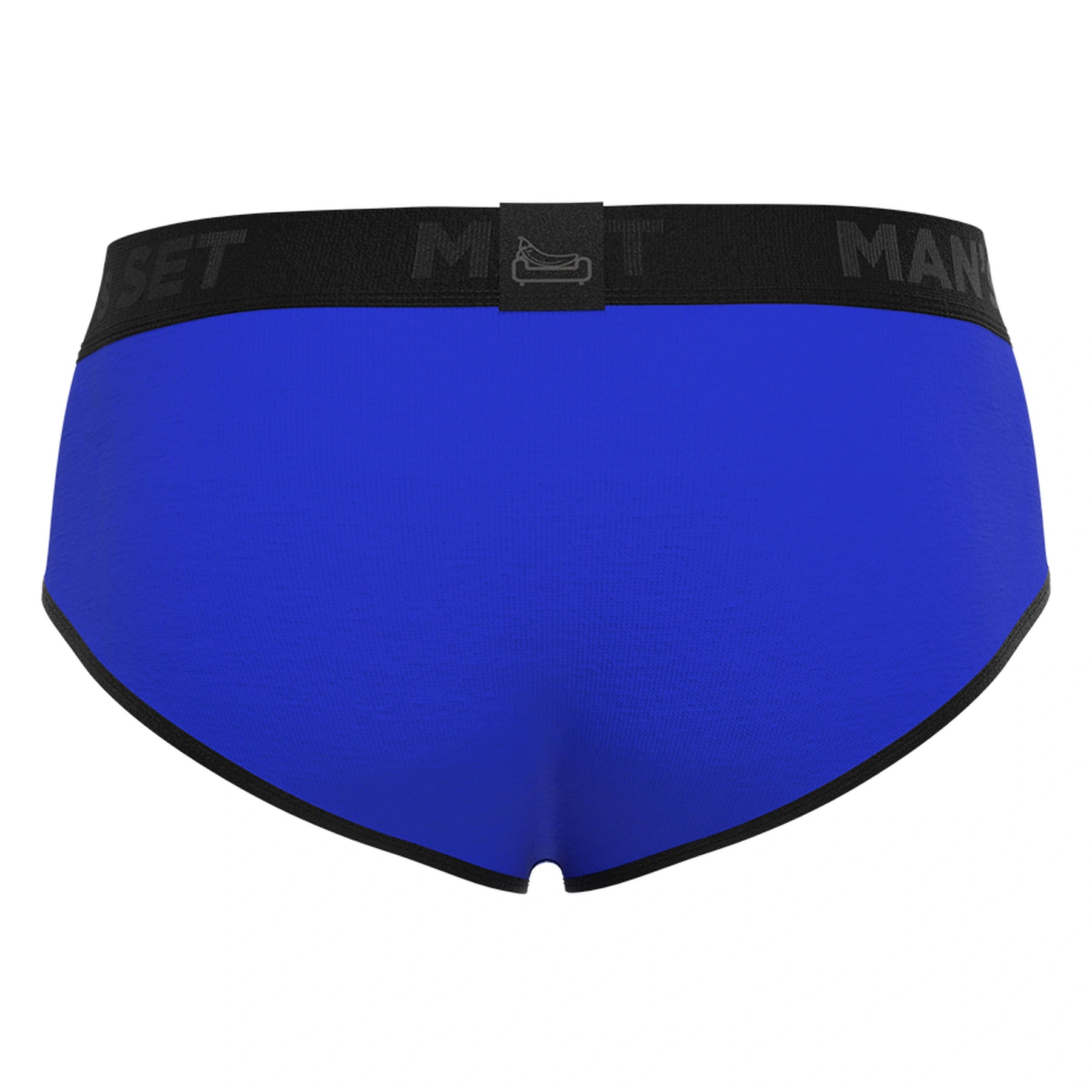 Men's CoolCore Micromodal Brief with no fly in Blue Back View