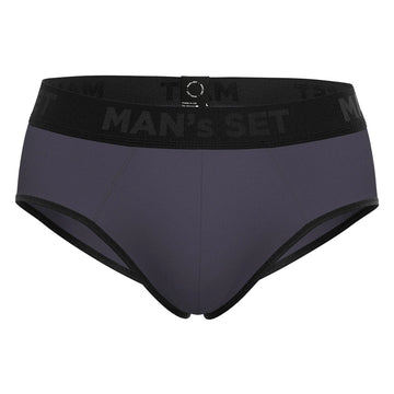 Men's CoolCore Micromodal Brief with no fly in Graphite Front View