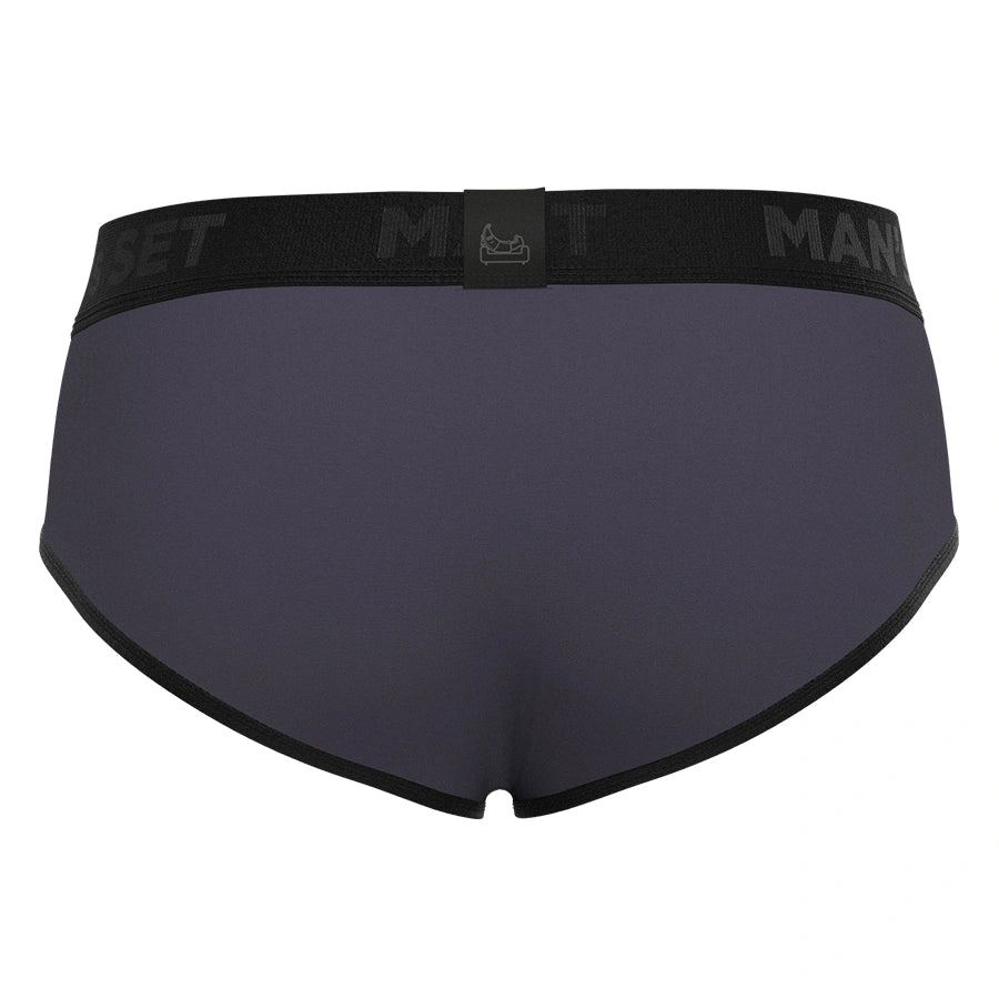 Men's CoolCore Micromodal Brief with no fly in Graphite Back View