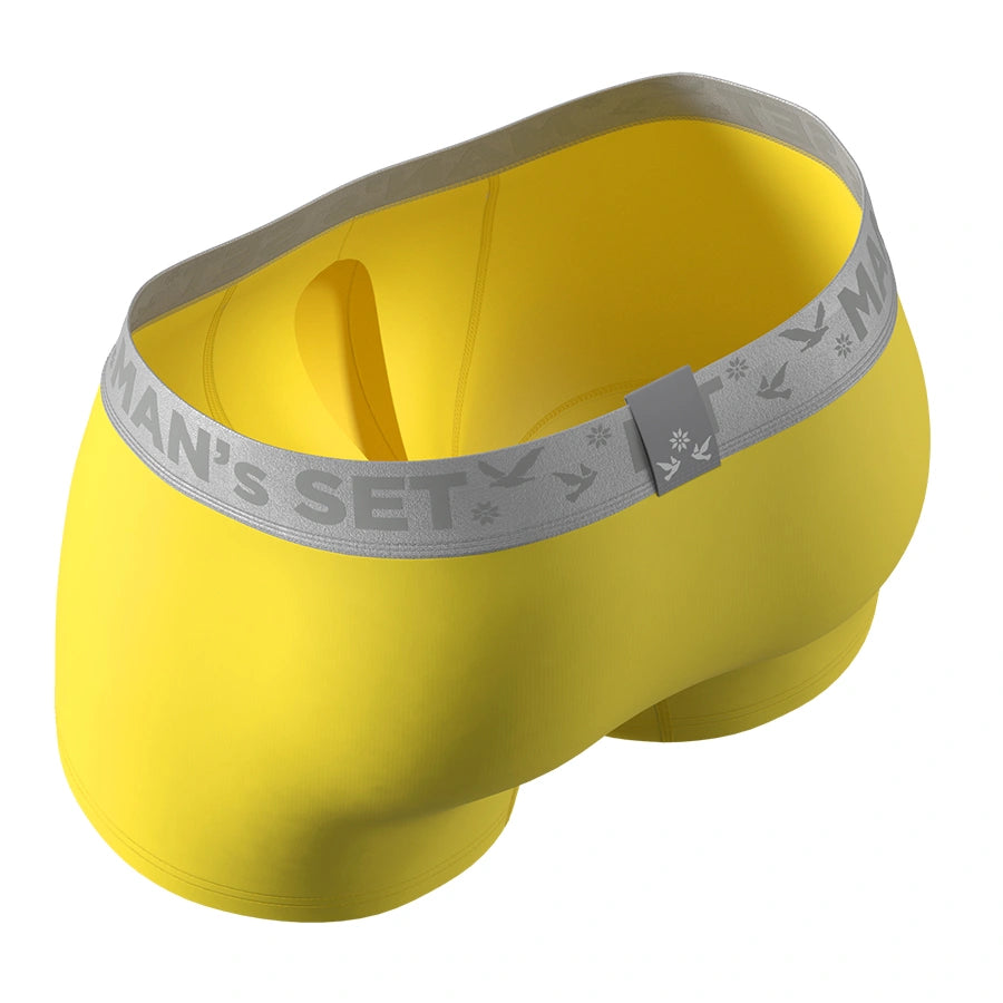 UltraSoft Trunk 3.6" Open Fly, Silver Series, Yellow