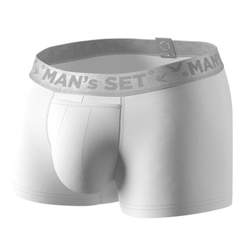 UltraSoft Trunk 3.6" Open Fly, Silver Series, White