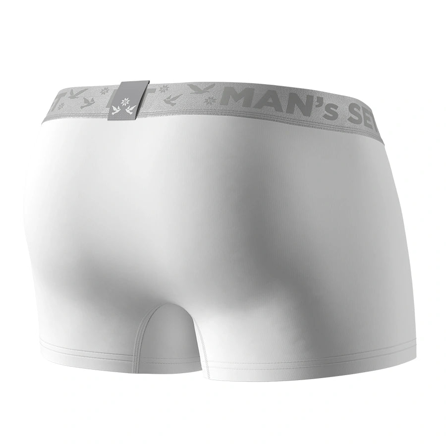 UltraSoft Trunk 3.6" Open Fly, Silver Series, White