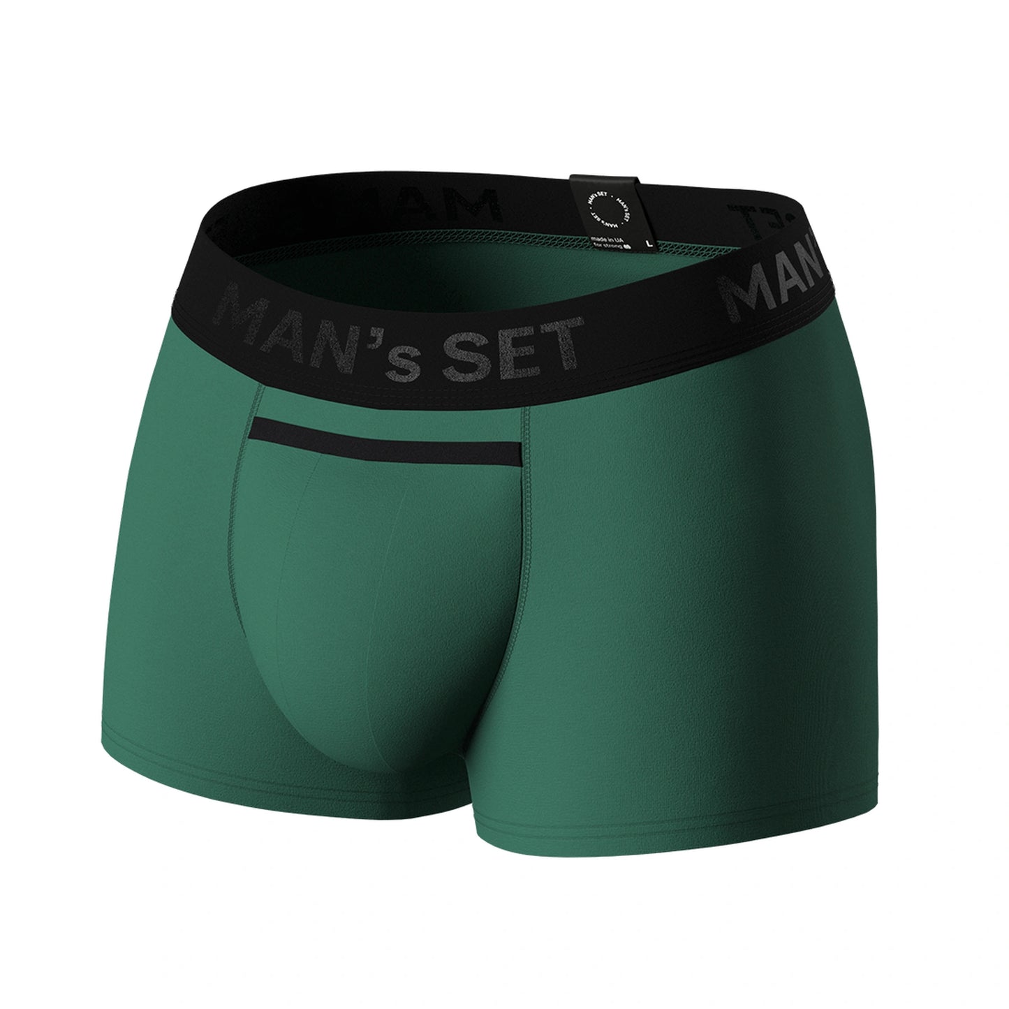 BreezeFlow Micromodal Trunks 3.6" OpenFly, Forest Green