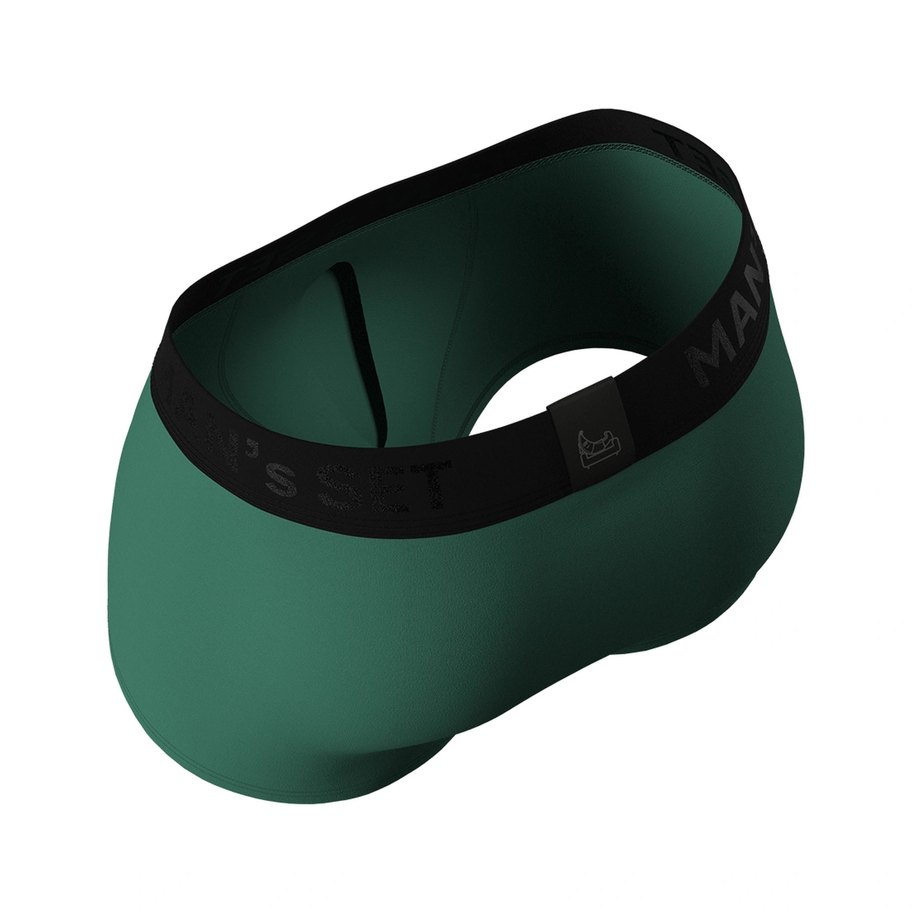 Men’s Trunks BreezeFlow with Stretch Fabric in Forest Green, Interior View