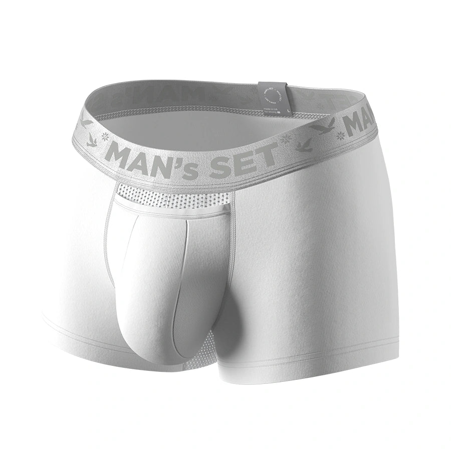 AirFlow Trunk 3.6" Open Fly, Silver Series, White