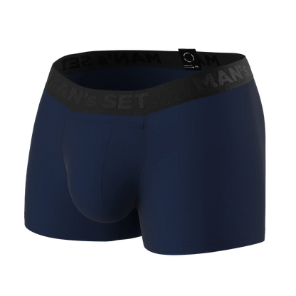 Men's Anatomical Boxers Classic w/Fly Plus by MAN’s SET, Navy