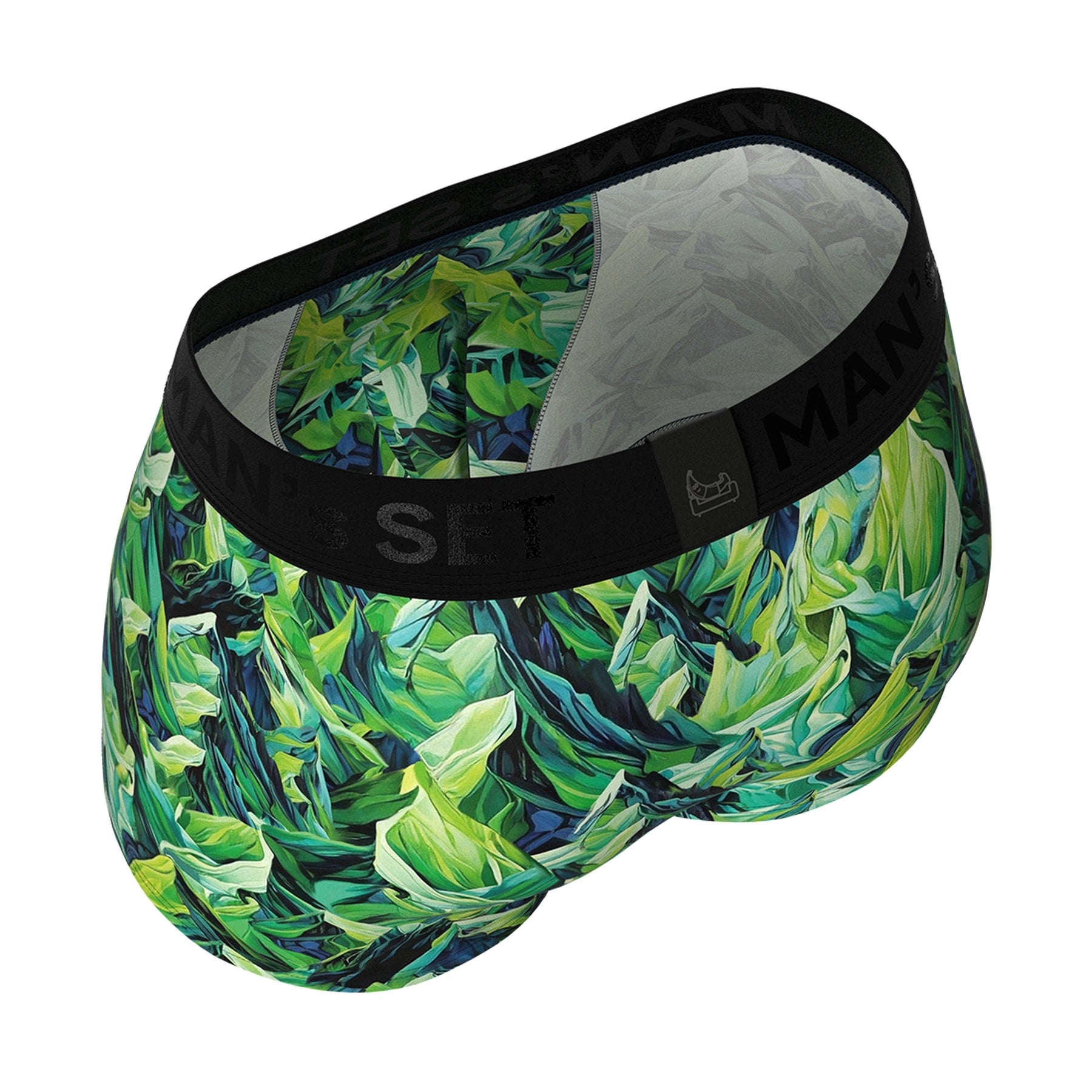 Men's Trunks FlexFit with Ball Hammock Pouch in Mountains, Interior View