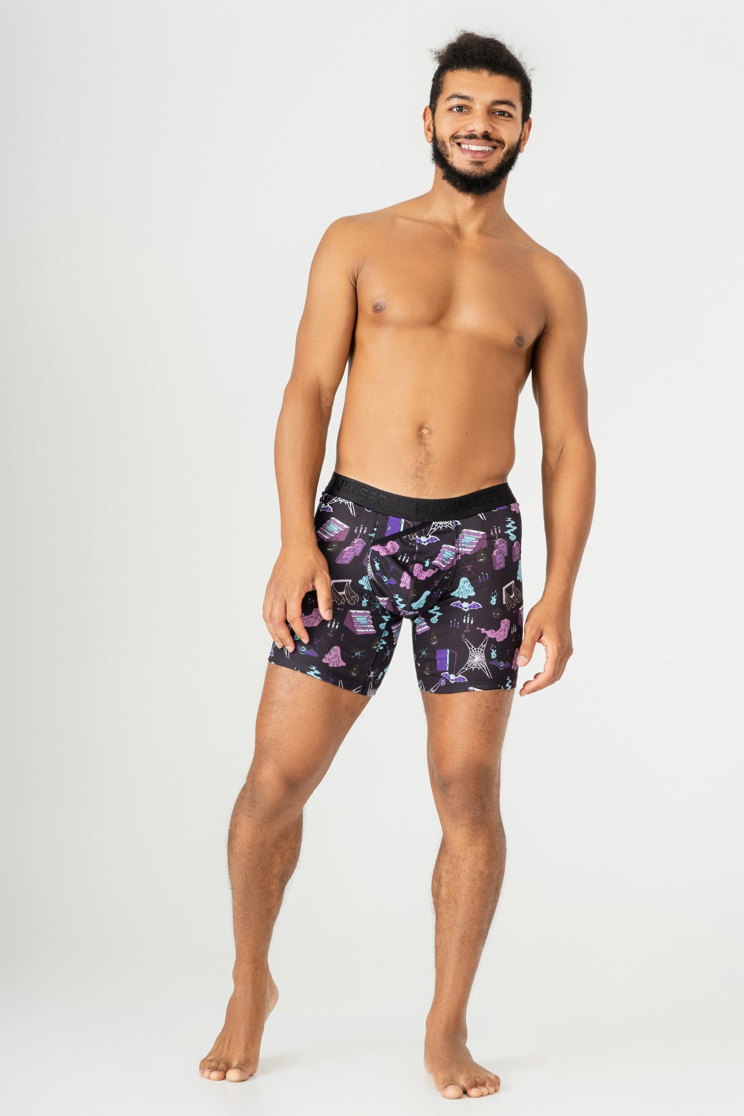 UltraSoft Boxer Briefs 7.6" OpenFly, Ghost Purple