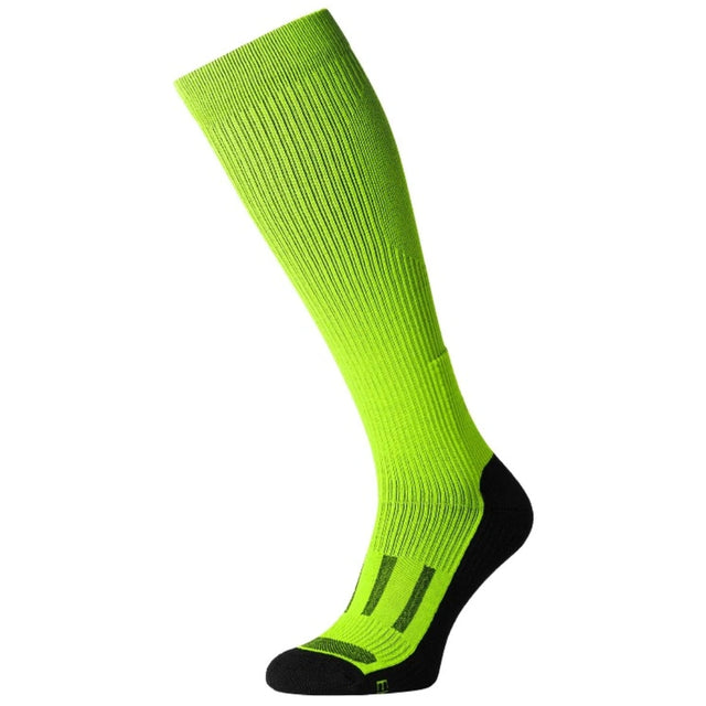 Crew Sock Demiseason Compression Knee "LongDry", Light Green and Black