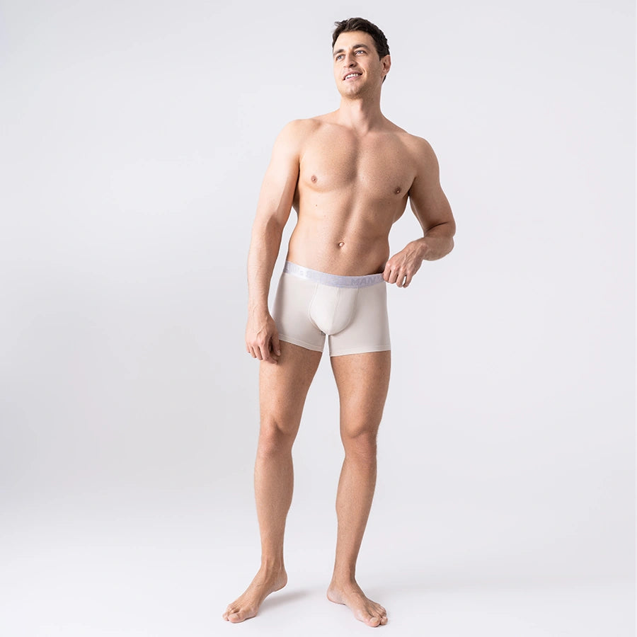 BreezeFlow Micromodal Trunk 4", Silver Series, Light Beige