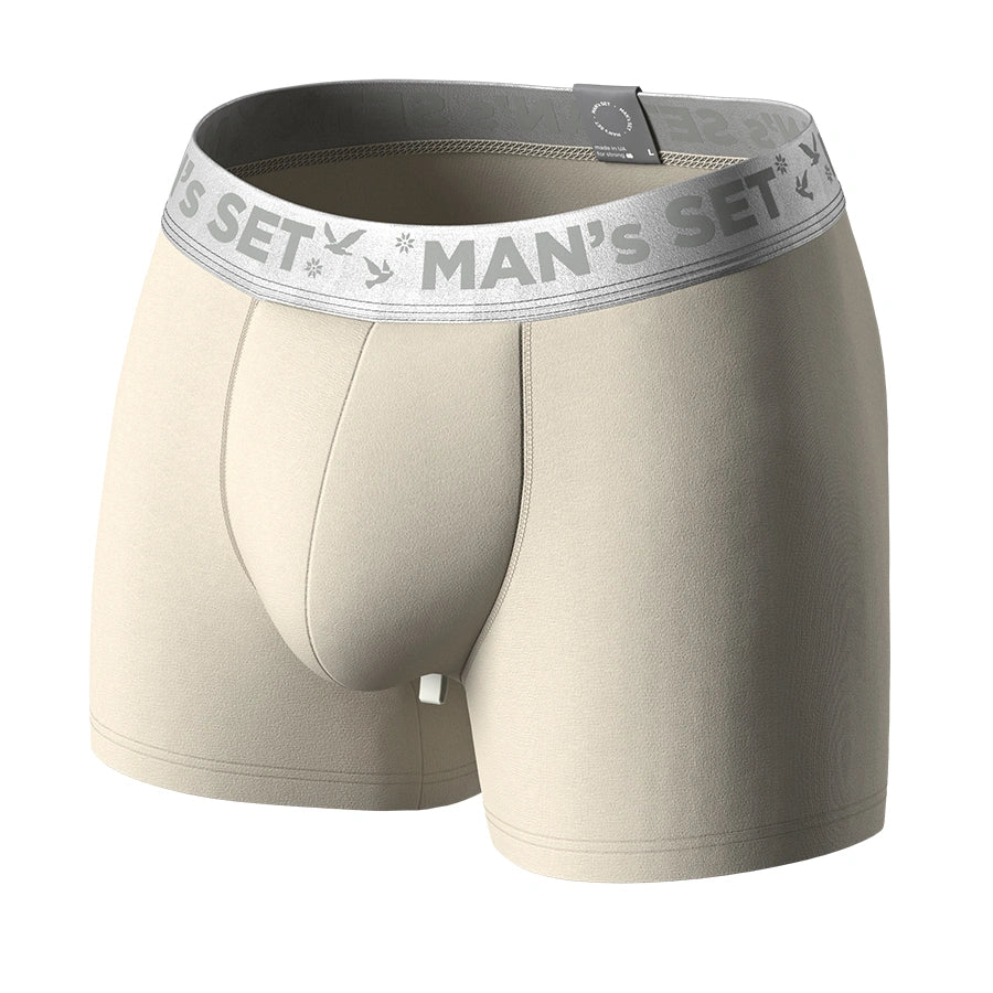 BreezeFlow Micromodal Trunk 4", Silver Series, Light Beige