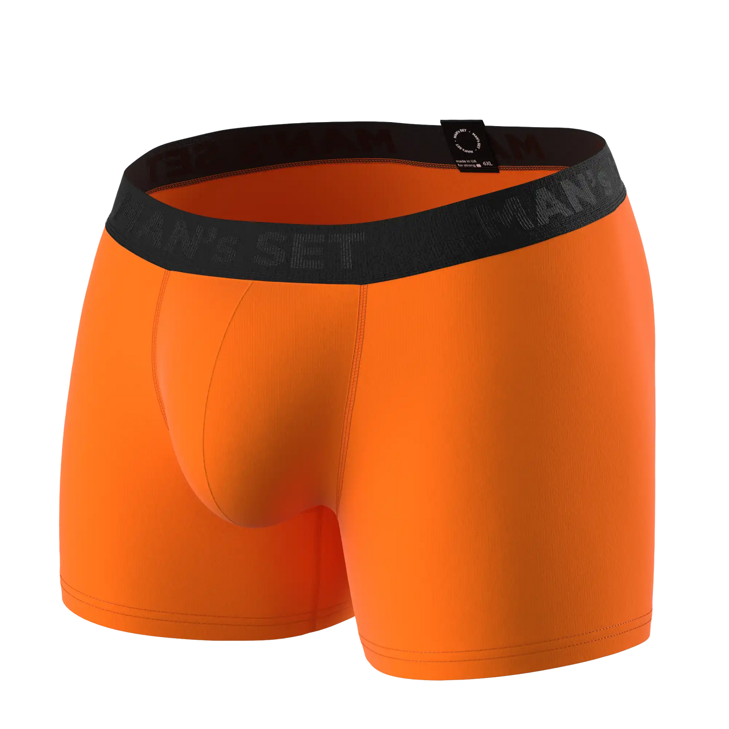 Men’s Anatomical Boxer Briefs – Intimate No Fly Plus, Orange