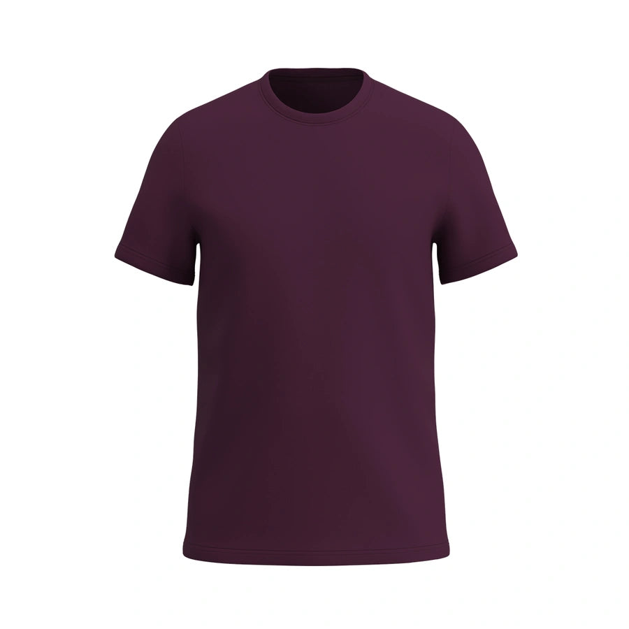 Kids Super-soft Crew Neck T-Shirt, Plum