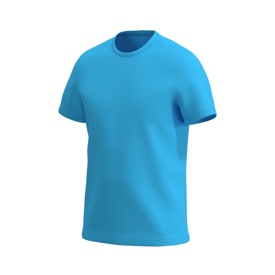 Kids Super-soft Crew Neck T-Shirt, Aqua