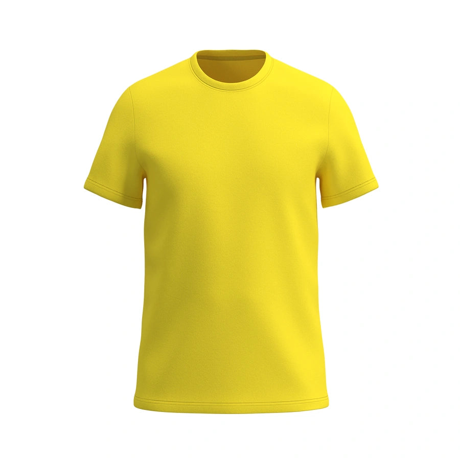 Camiseta infantil de colméias para o pescoço da tripulação, amarelo