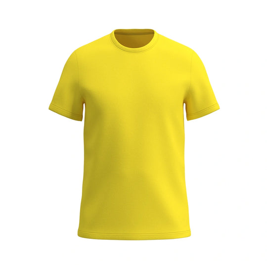 Camiseta infantil de colméias para o pescoço da tripulação, amarelo