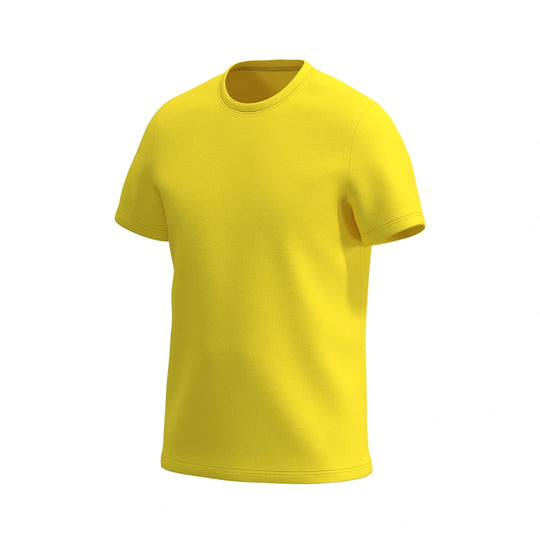 Camiseta infantil de colméias para o pescoço da tripulação, amarelo