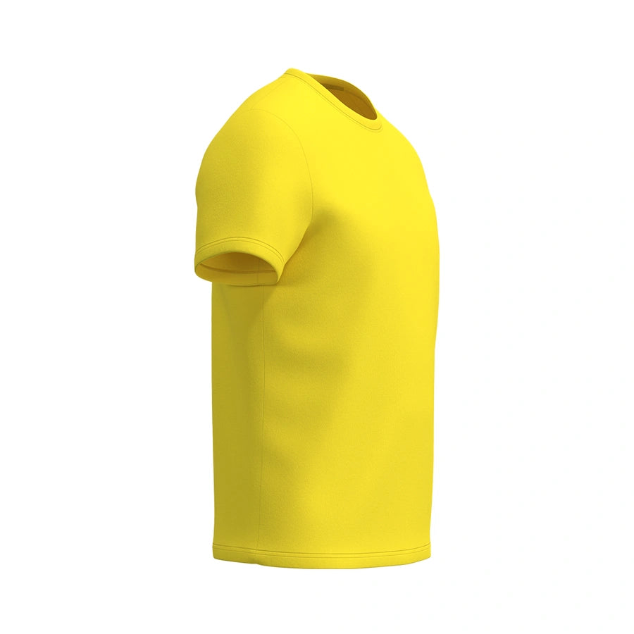 Camiseta infantil de colméias para o pescoço da tripulação, amarelo