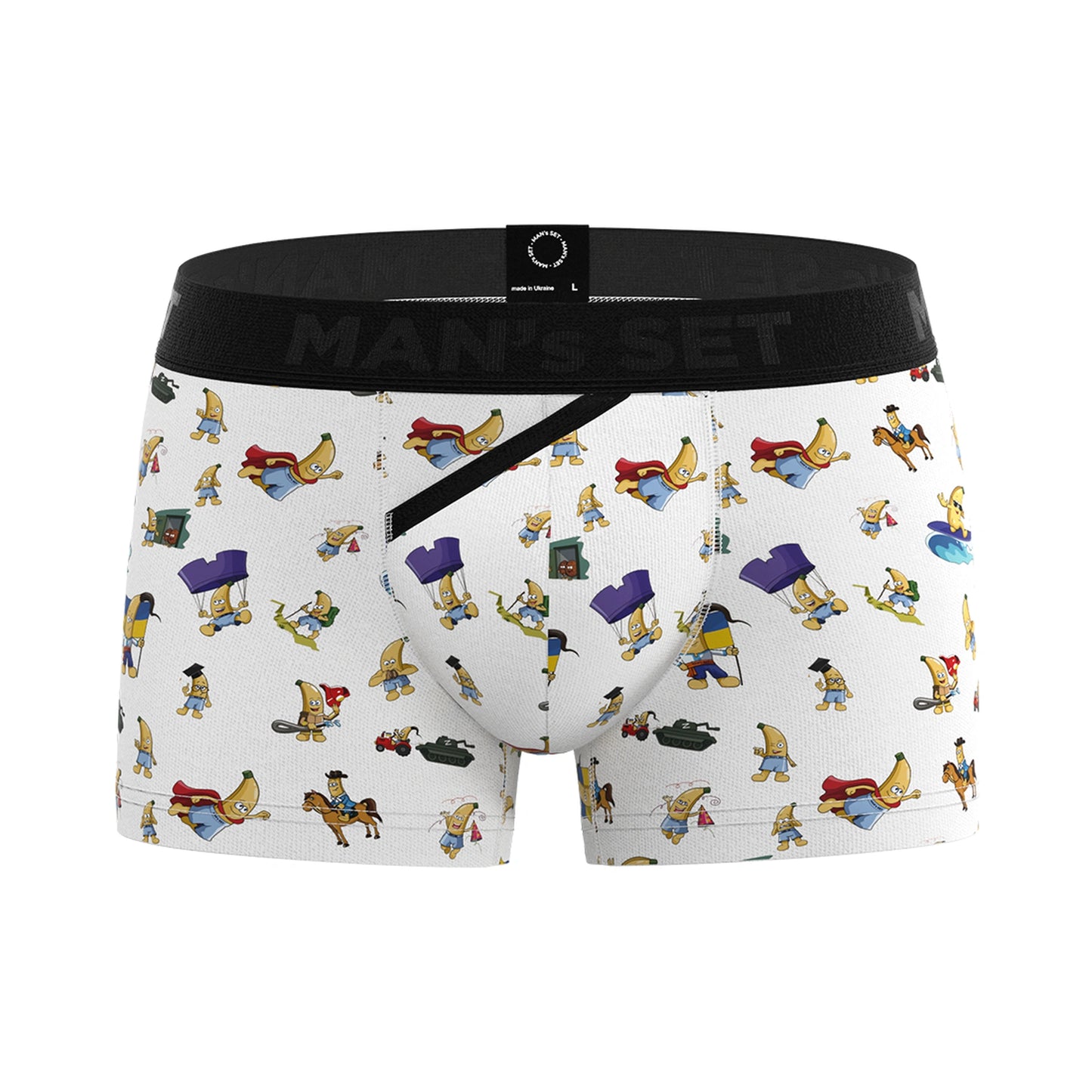 CoolCore Kids Trunks 2.2" OpenFly, Playful Bananas