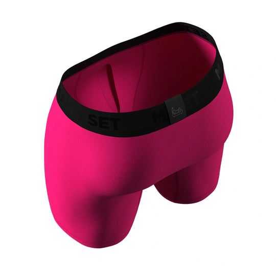 UltraSoft Boxer Brief 7.6" Open Fly, Raspberry