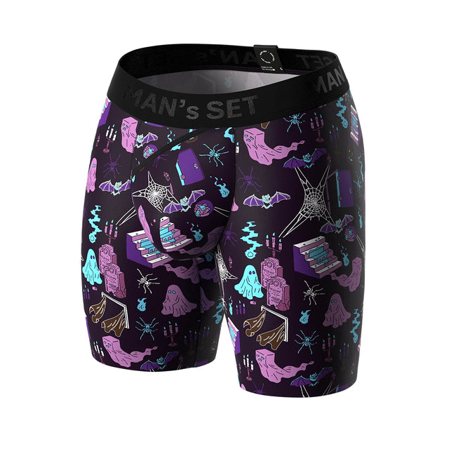 UltraSoft Boxer Briefs 7.6" OpenFly, Ghost Purple