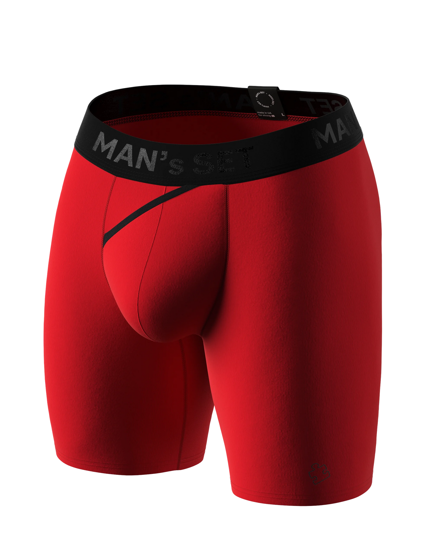 UltraSoft  Boxer Brief 7.6" OpenFly, Second Half Red