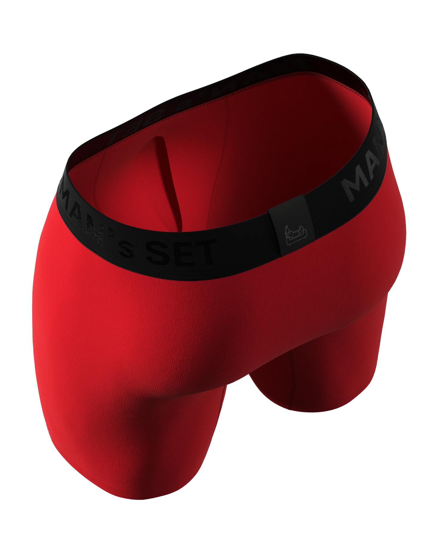 UltraSoft  Boxer Brief 7.6" OpenFly, Second Half Red