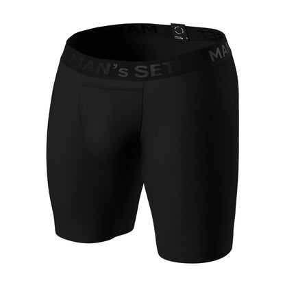 ProActive Long Boxer Briefs 9" OpenFly, Black