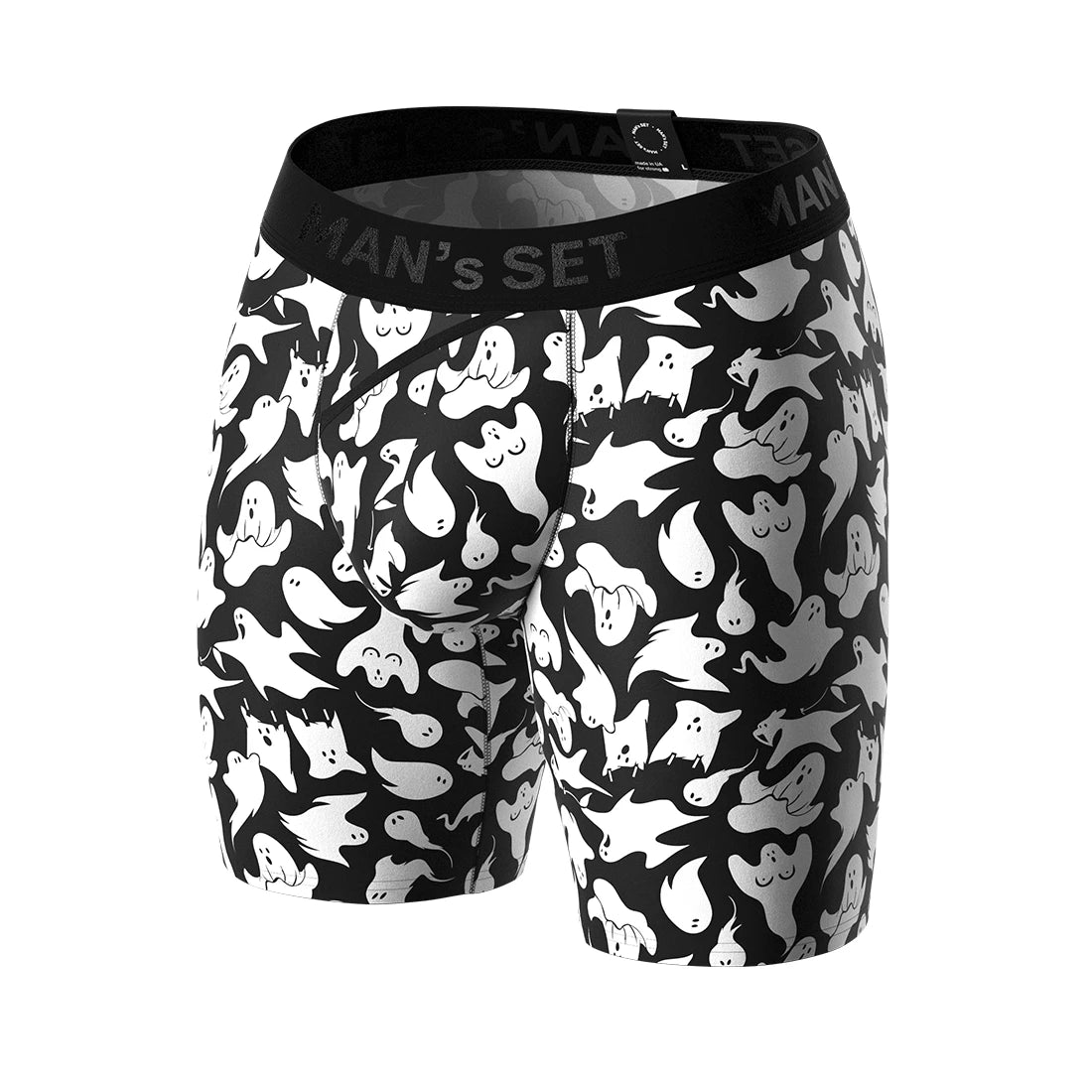 UltraSoft Boxer Briefs 7.6" OpenFly, Ghost White