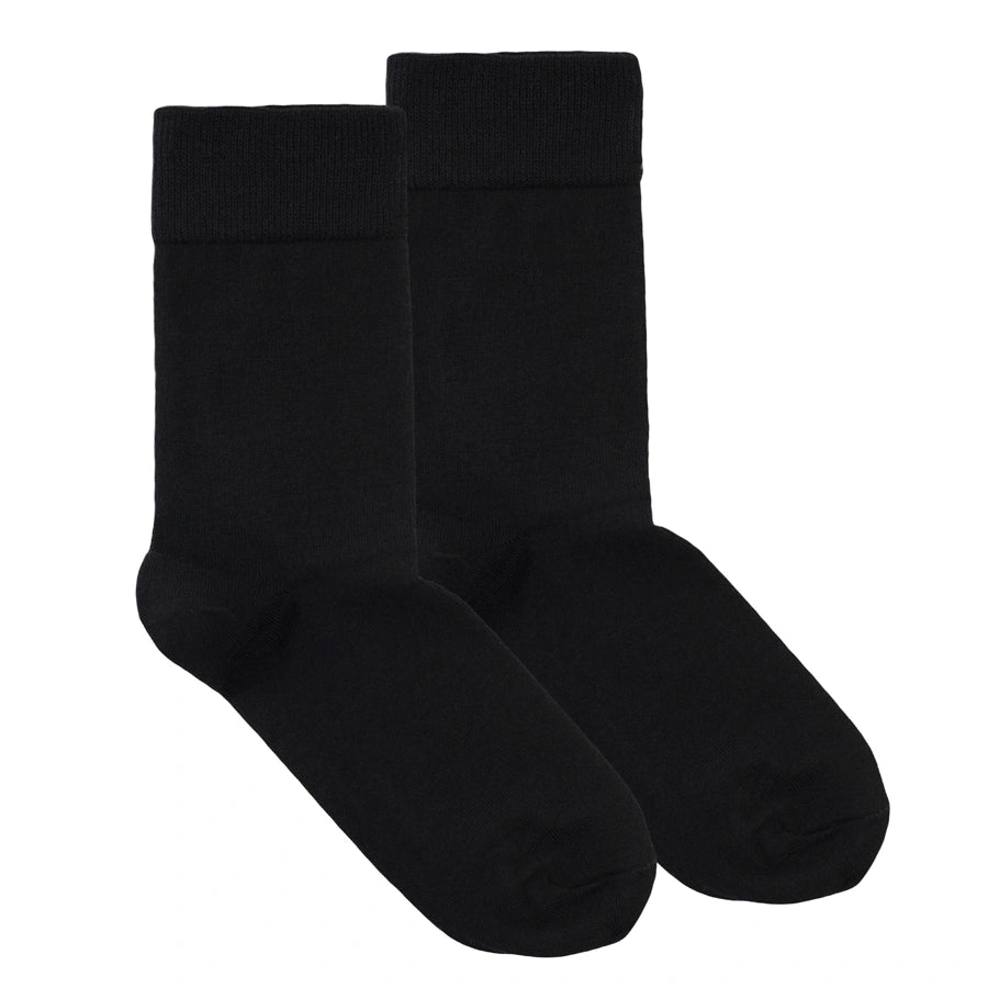 Crew Sock Invierno Lana Merino, Negro