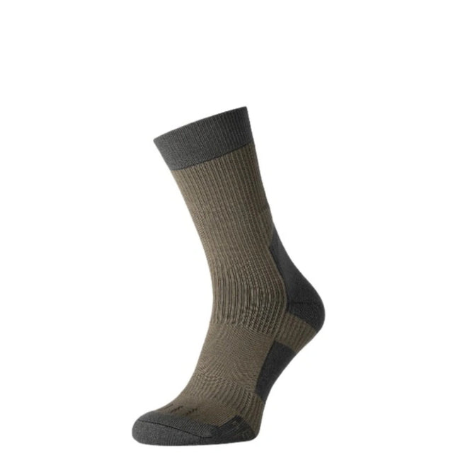 Crew Sock Demi-season Insulated MidDry+, Gray and Green