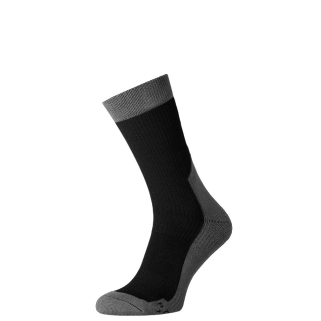 Crew Sock Demi-season Insulated MidDry+, Gray and Black