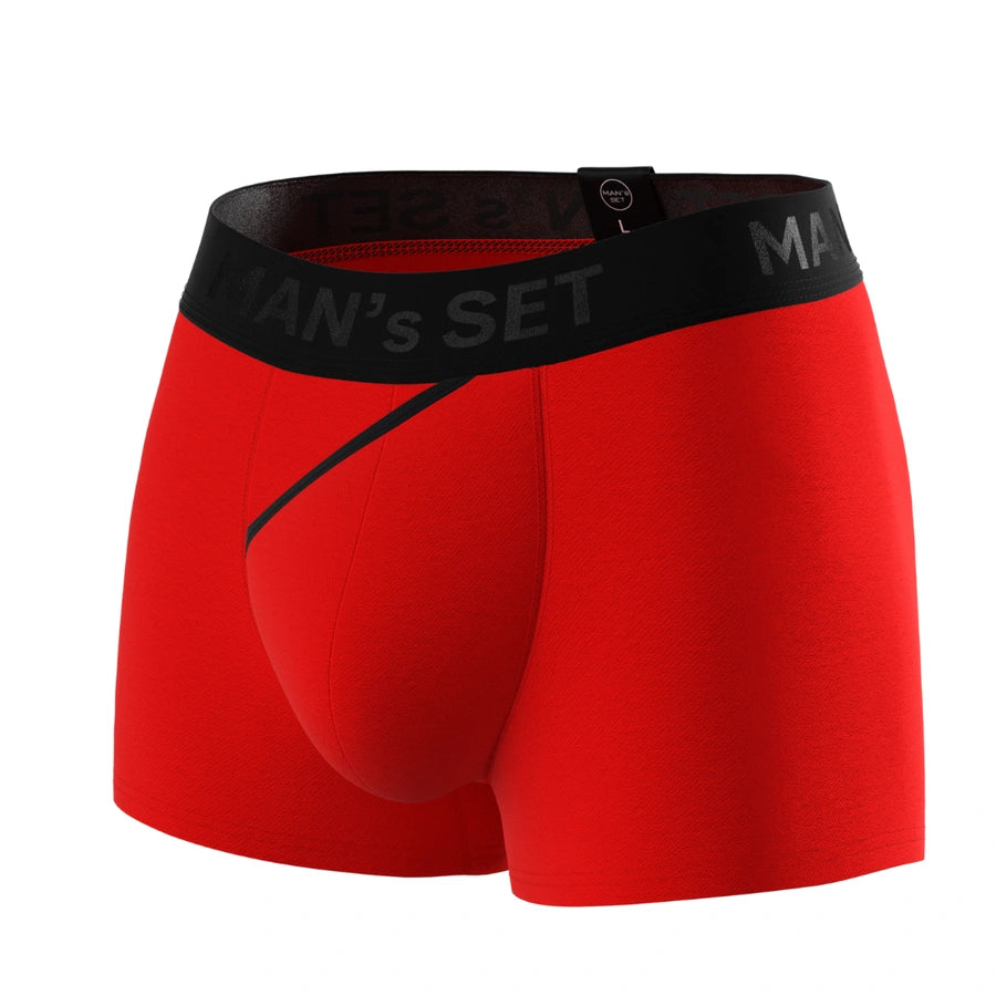 FlexFit Trunks  3.2" OpenFly, Red