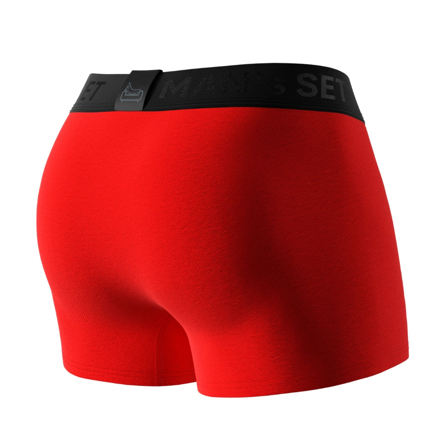 FlexFit Trunks  3.2" OpenFly, Red