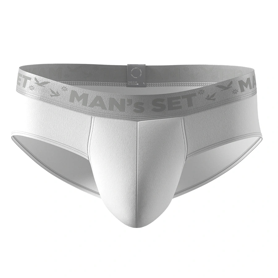 PowerStretch Brief Open Fly, Silver Series, White