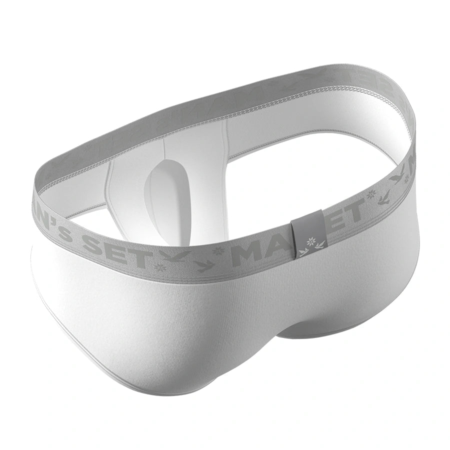 PowerStretch Brief Open Fly, Silver Series, White