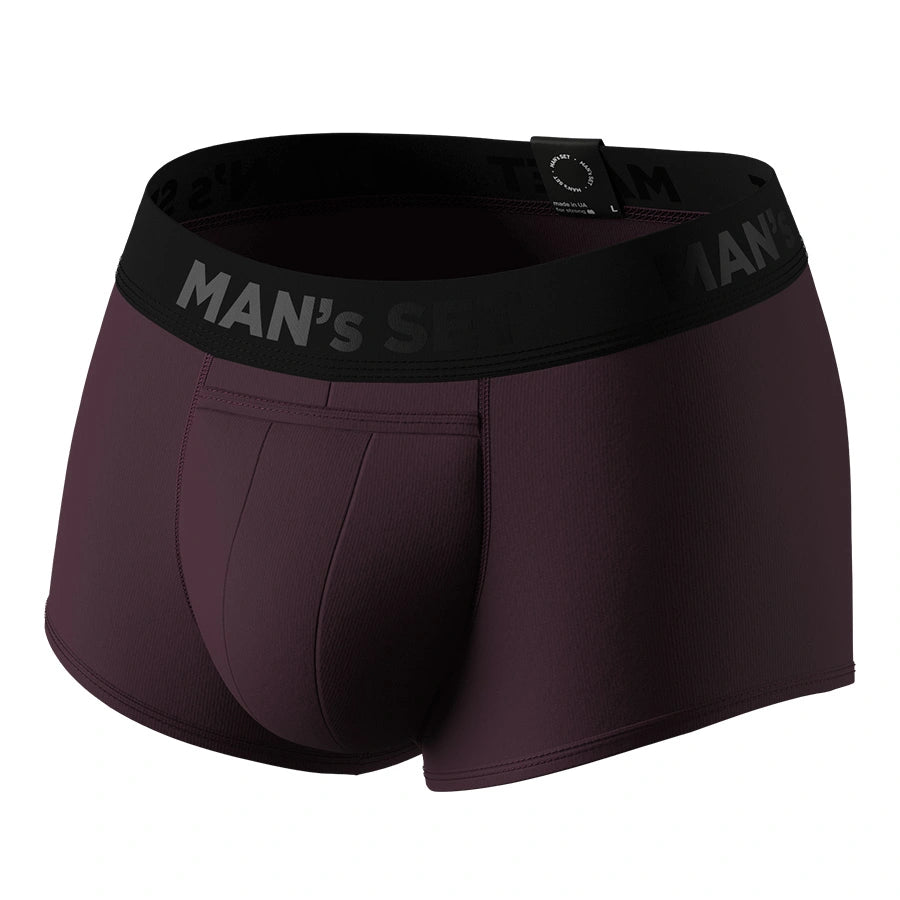 Sport Trunk, w/fly, Plum